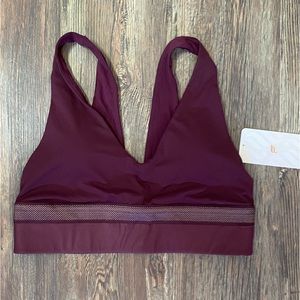 NwT Fabletics Valetta Bra Burgundy XL